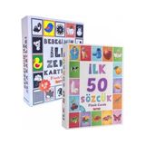 DIYTOY Bebeğimin İlk Flash Kartları Oyun Seti İlk 50 Sözcük + İlk Zeka Kartları