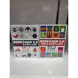 Diytoy Bebeğimin Ilk Zeka Kartları 0-6 Ay+ Erken Eğitim Zeka Kartları 6-12 Ay Süper Set (Flash Kartlar) - Beyaz - Siyah