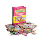 DIYTOY Diy Toy, Hayvanlar, Tamamlama Kartları, 2-3 Parçalı, Çocuk Puzzle,