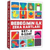 DIYTOY Eğitici Bebeğimin İlk Zeka Kartları Set 2 - 6-12 Ay Görsel Algıyı Geliştirir