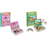 Diytoy Harika 2'li Manyetik Set / Manyetik Hayvan Tamamlama ve Manyetik Kıyafet Kostüm Giydirme - Renkli