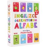 Diytoy Ingilizce Öğreniyorum Alfabe Flash Cards Resimli Kartlar Ingilizce Alfabe - Beyaz