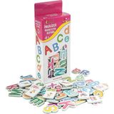 Diytoy Manyetik Alfabe Buzdolabı Magnet Eğitici Oyuncak Seti - Beyaz - Kırmızı