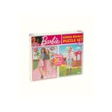 Diytoy Taba Grup 1542 Süper Renkli Barbie / 54+70 Parça 2'si 1 Arada Puzzle Set