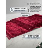 Diz Destekli Ortopedik Seccade - Bordo
