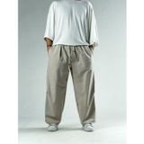 Diz Detaylı Bej Erkek Baggy Pantolon Coc3133