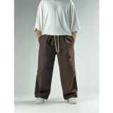 Diz Detaylı Kahvevrengi Erkek Baggy Pantolon Coc3132