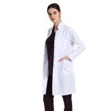 Diz Üstü Hakim Yaka Önlük, Kadın, Beyaz, XXS-4XL Beden, Alpaka Kumaş, Medikal, Doktor Hemşire Öğretmen, 1 Üst 2 Yan Cepli (XL)