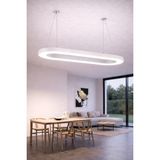 Dizano Modern Oval LED Tavan Aydınlatması 100 cm 4000K Günışığı, Sıva Üstü ve Sarkıt, Avize - Beyaz