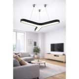 Dizano Modern Tiran LED Tavan Aydınlatma 40X3CM 4000K, Avize ve Sıva Üstü, Ofis, Salon Aydınlatması - Siyah