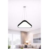 Dizano Modern Üçgen LED Aydınlatma 40CM 4000K, Avize ve Sıva Üstü, Ofis, Mutfak, Salon Aydınlatması - Siyah