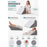 Dizanor Flexrest 10 U 1 Arada Destek Yastığı, , Bel, Sırt, Diz ve Bacak Minderi - Beyaz - 60 x 60 cm