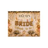 Dizayn Parti Evi BRIDE Folyo Harf Balon Seti Gold & Gümüş – Bride To Be Parti Süsleri, Bekarlığa Veda Dekorasyon Banner Balon
