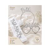 Dizayn Parti Evi Bride To Be Bekarlığa Veda Seti Gold & Gümüş Seçenekli Taç Kuşak Gözlük 2'li ve 3'lü Parti Aksesuar Seti