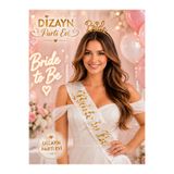 Dizayn Parti Evi Bride To Be Taç Ve Kuşak Seti - Gold Renk | Gelin Adayı Bekarlığa Veda & Bride Party Aksesuarı