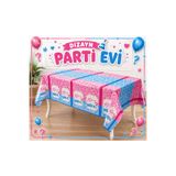 Dizayn Parti Evi Cinsiyet Belirleme Partisi Masa Örtüsü Plastik Kız mı Erkek mi Baby Shower Parti Masa Örtüsü Pembe Mavi