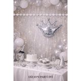 Dizayn Parti Evi DZYN Taç Folyo Balon Gold & Gümüş Renk Seçenekli – Kral Taç Balon Doğum Günü & Parti Süsü