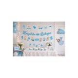 Dizayn Parti Evi Hoşgeldin Bebeğim Parti Seti Erkek Kız Bebek Baby Shower Hastane Odası Süsleme Seti Banner Tavan Sarkıt Kapı Süsü Cupcake Figürü