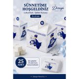 Dizayn Parti Evi Sünnetimize Hoş Geldiniz Lokumluk Şeker Kutusu 25 Adet Sünnet Mevlidi İkramlık Kutu 5x4 cm
