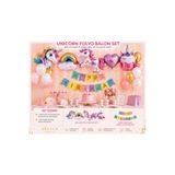 Dizayn Parti Evi Unicorn Folyo Balon Seti ve Happy Birthday / İYiki Doğdun Renkli Harf Banner Doğum Günü Süsleme Seti