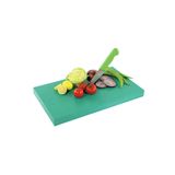 Dizayn Polietilen Kesim Tahtası Et Meyve Kesme Levhası 40x25x2 Cm Yeşil Renk