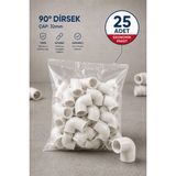 Dizayn Pprc 90 Derece Dirsek 32MM 25 Adet PN25 Temiz Su Tesisat Boru Ek Parçası