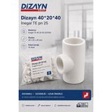 Dizayn Pprc Inegal Te 40 20 40 10 Adet PN25 Temiz Su Tesisat Ek Parçası