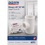 Dizayn Pprc Inegal Te 40 32 40 10 Adet PN25 Temiz Su Tesisat Ek Parçası
