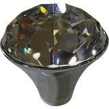 Dizaynaks Glame Jr Düğme Kulp Parlak Krom Kristal 44 Mm.