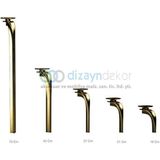Dizaynaks Nice Parlak Altın Dekoratif Mobilya ve Koltuk Ayağı 16 cm