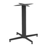 Dizaynaks Ortadan Tablalı Modern Mat Siyah Cube Masa Ayağı 70-460 Mm.