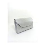 dizaynbag Kadın gümüş gümüş simli mini kutu abiye çanta