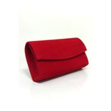 dizaynbag Kadın kırmızı süet mini abiye çanta