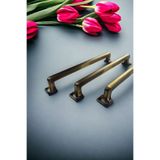 Dizaynhouse 160 mm Eskitme Kulp Antik Sarı Renk Canik Model Kulp, Dolap ve Çekmece Kulpu