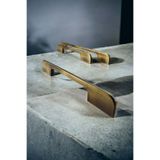 Dizaynhouse 224 mm Antik Sarı Metal Narin Dolap Kulpu, Zarif Model Eskitme Dolap ve Çekmece Kulpu