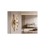 DizaynLED Pilli Sarmal Işıltı Modern Duvar Aplik Duvar Lambası İç Mekan Apliği DL-024GOLD-DUVARTIPI-PİLLİ