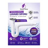 DİZAYNSHOP Körüklü Lavabo Sifonu A.Kalite (Esnek Gider Hortumu)1. Kalite