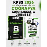 Dizgi Kitap 2026 Kpss Coğrafya Soru Bankası & Kpss Tüm Adaylar Coğrafya 6 Deneme Evp Akademi Seti