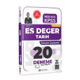 Dizgi Kitap 2026 KPSS MEB AGS ÖSYM'YE Eş Değer Tarih Tamamı Çözümlü 20 Deneme Sınavı Necat Hoca