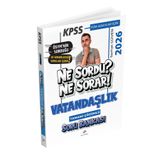 Dizgi Kitap 2026 KPSS Tüm Adaylar İçin Vatandaşlık Ne Sordu Ne Sorar Tamamı Çözümlü Soru Bankası Serhat Güven
