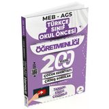 Dizgi Kitap 2026 MEB AGS ÖABT 200 Soruda Çocuk Edebiyatı Türkçe Sınıf Okul Öncesi Öğretmenliği Tamamı Video Çözümlü Son 13 Yıl Ç
