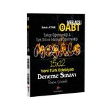 Dizgi Kitap 2026 Meb Ags ÖABT Meşale Türkçe & Türk Dili ve Edebiyatı Yeni Türk Edebiyatı Çözümlü 15 Deneme