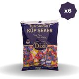 Dizi Tek Sargılı Küp Şeker 750 gr - (6 Adet)