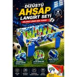 Dizüstü Ahşap Langırt Seti - Ahşap Oyuncak - Futbol Oyuncakları - Top Oyuncak Langırt Setleri - Langırt Oyuncakları - Ah