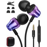 Dizüstü Bilgisayar Chromebook için Kablolu Kulaklıklar, 3,5 mm Kulak İçi Kulaklıklar Gürültü Önleyici Kulak Tomurcukları Takma Ses Jakı Mikrofon HiFi Stereo Clear Call Ses Kontrolü Samsung Galaxy A15
