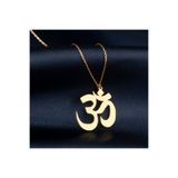 DIZY SILVER Om Sembolü Kolye • Spiritüel Takı • 925 Ayar Gümüş • Altın Kaplama • Meditasyon Hediyesi