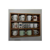 DizyWood Ceviz Ahşap Bardaklık Kupa Rafı 54*41 cm