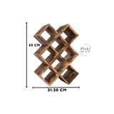 DizyWood El Yapımı Dekoratif Ahşap Şaraplık Ve Içecek Standı