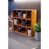 DizyWood Kupa Rafı Ahşap Bardaklık
