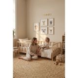 DizyWood Star Montessori Bebek Ve Çocuk Karyolası Unisex Doğal Ahşap Yatak